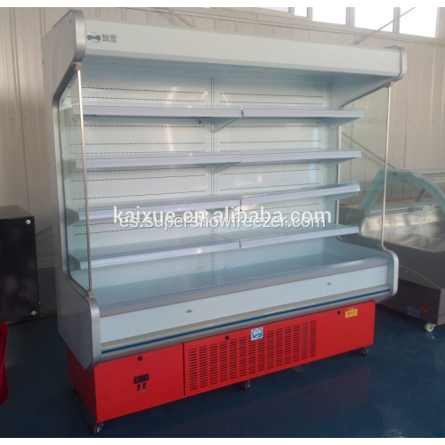 Refrigerador comercial de la exhibición del compresor enchufable